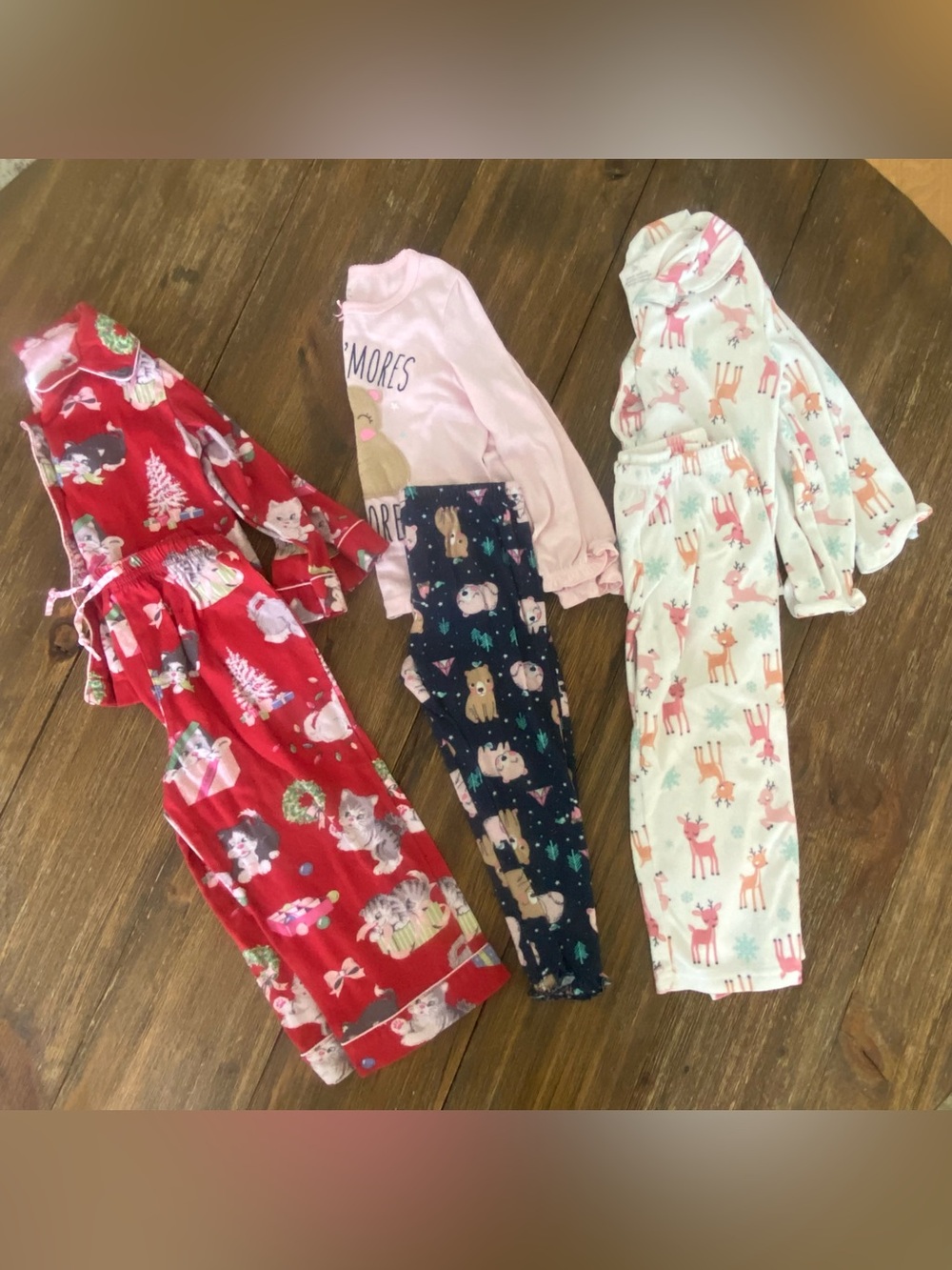Girls two-piece comfy winter pajama set bundle 3T